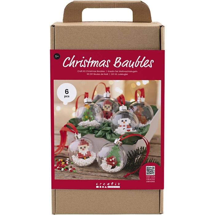Kit DIY Boules de Noël, Perles, 1 Pq.