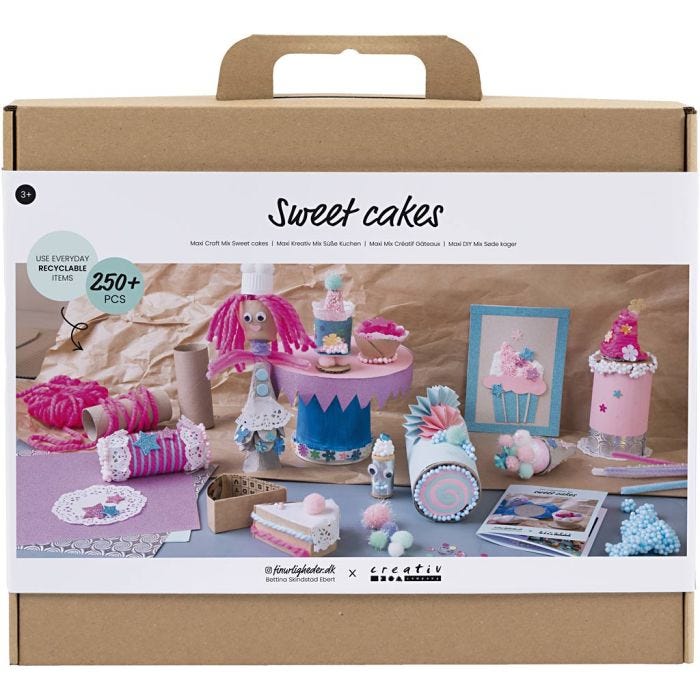 Maxi Mix Créatif Gâteaux Sucrés, Gâteaux et bonbons, ass. de couleurs, 1 Pq.