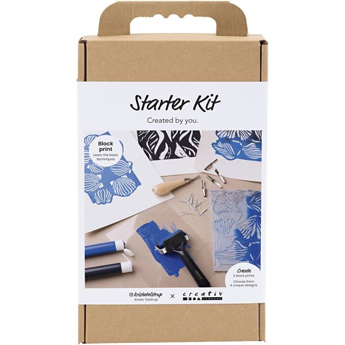Starter Hobbyset Blokdrukken, 1 doos