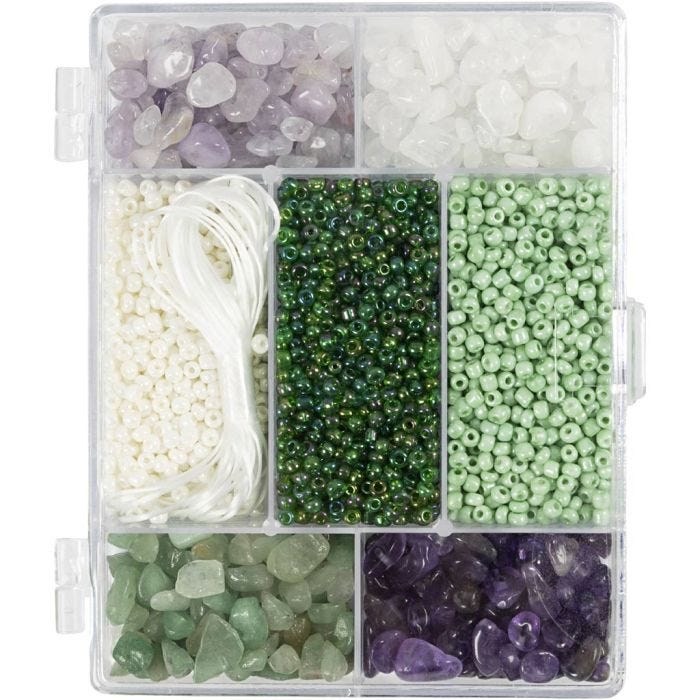 Mix Créatif Bijoux, Cristaux, dim. 2,6-10 mm, diamètre intérieur 0,8-1,2 mm, ass. de couleurs, 1 Pq.