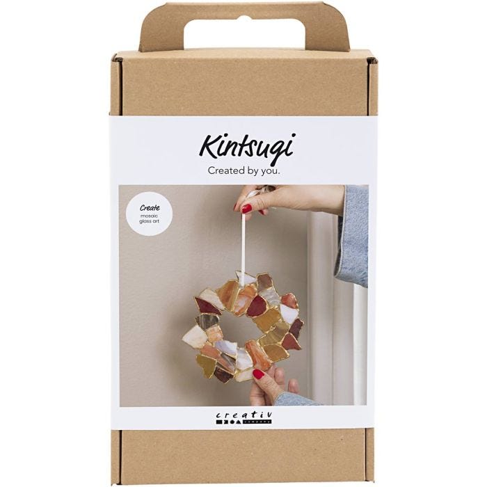 Kit DIY Kintsugi, Décorations à suspendre, ass. de couleurs, 1 Pq.