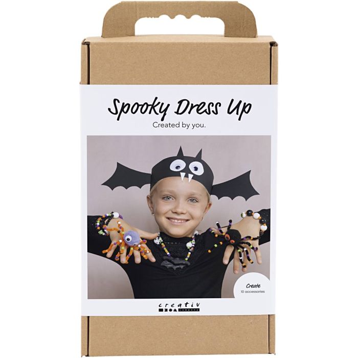 Kit DIY Accessoires Terrifiants, Costumes et bijoux, couleurs Halloween, 1 Pq.