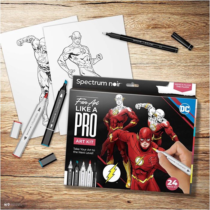 Kit DIY d’illustration, Flash, ass. de couleurs, 1 Pq.