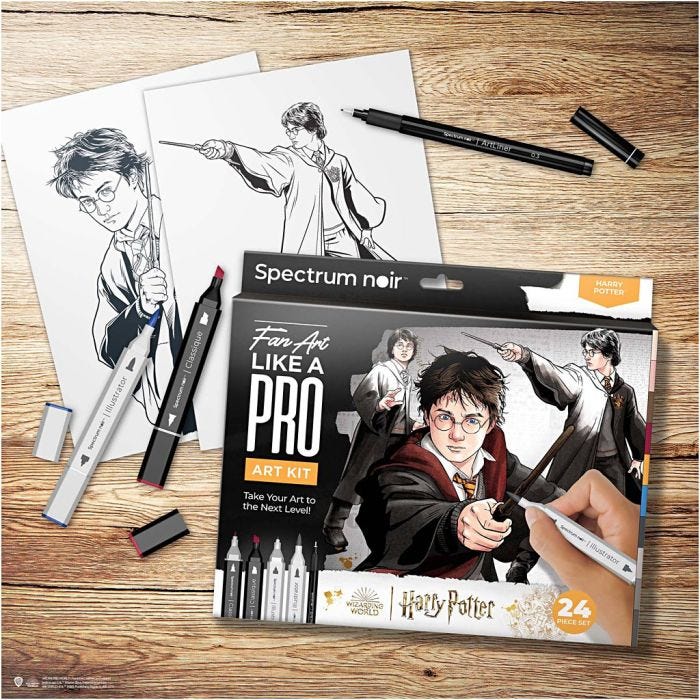 Kit DIY d’illustration, Harry Potter, ass. de couleurs, 1 Pq.
