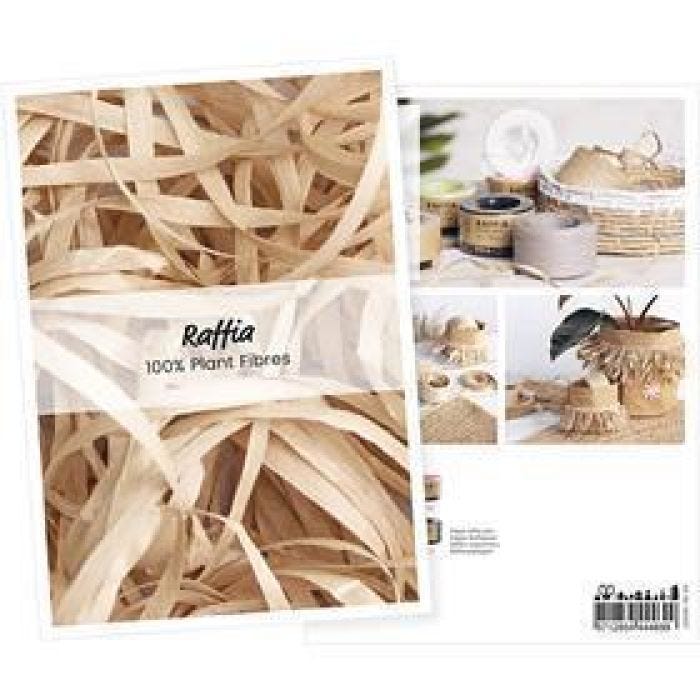 Carte postale de produit, Fil de raphia, A5, feuille 14,8x21 cm, 1 pièce