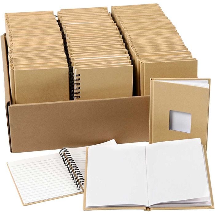 Carnet de notes, A6, dim. 10,5x15 cm, 3x32 pièces/ 1 Pq.