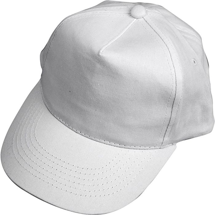 Casquette, dim. 49,5-56 cm, blanc, 1 pièce