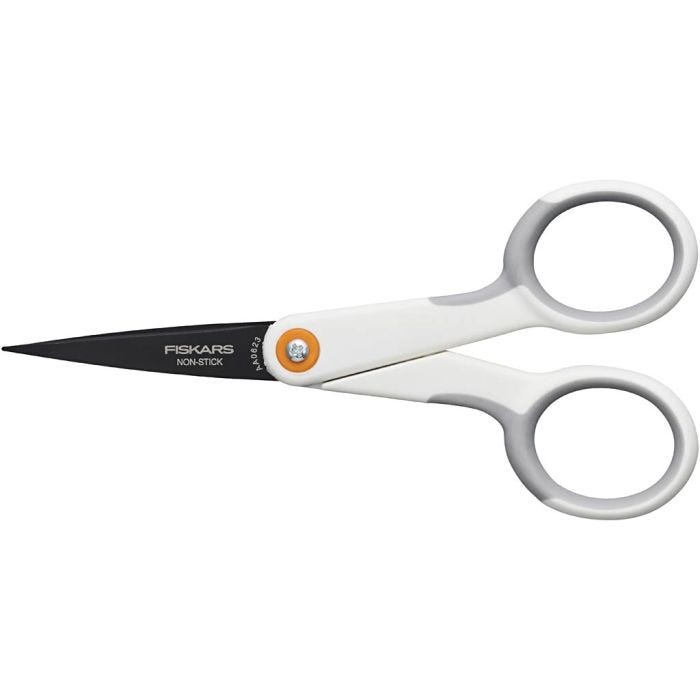Ciseaux anti-adhésifs, usage général, L : 12 cm, droitier, 1 pièce