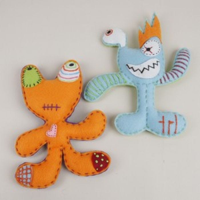 Felted monsters