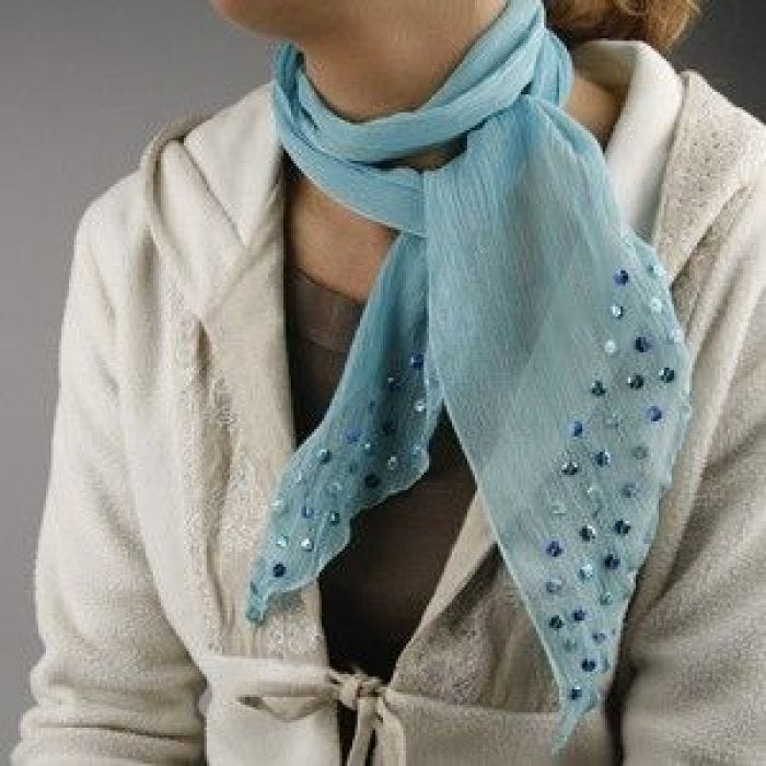 Crinkle Chiffon Tuch