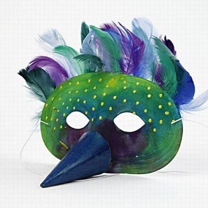 Masker voor de Koning van de vogels