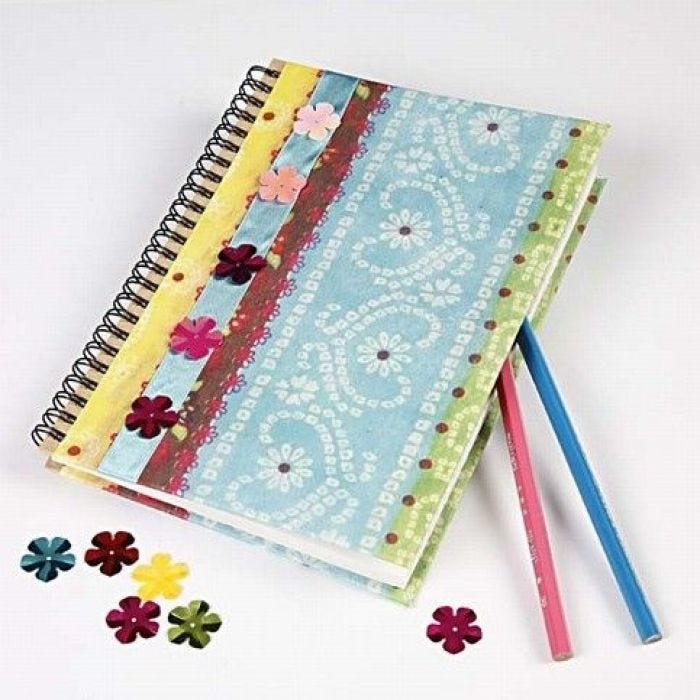 Spiral Bound Notebook with Hand-Made Paper