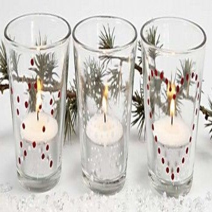 Kandelaars voor de kersttafel