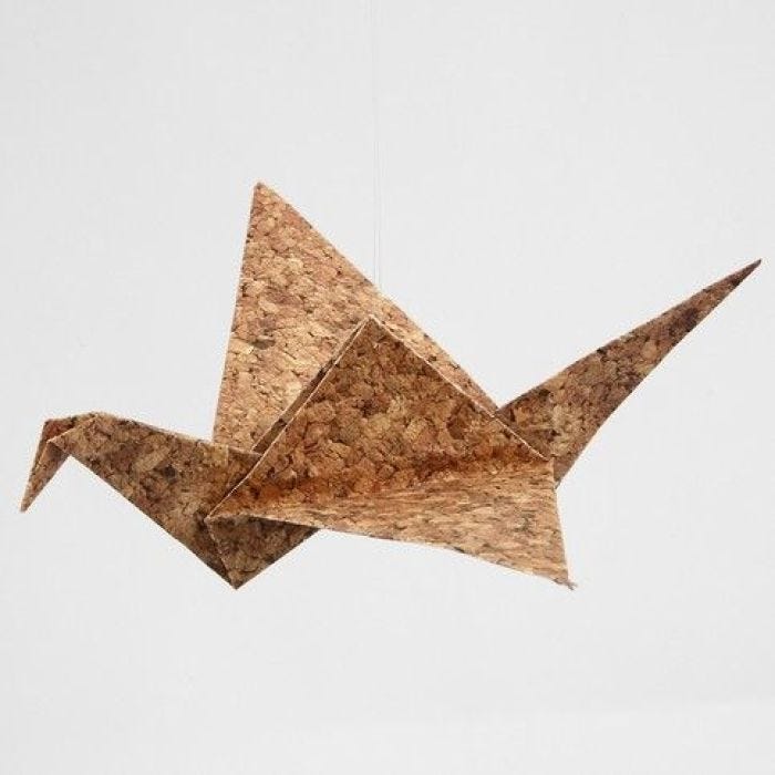 Origami vogels van origami papier