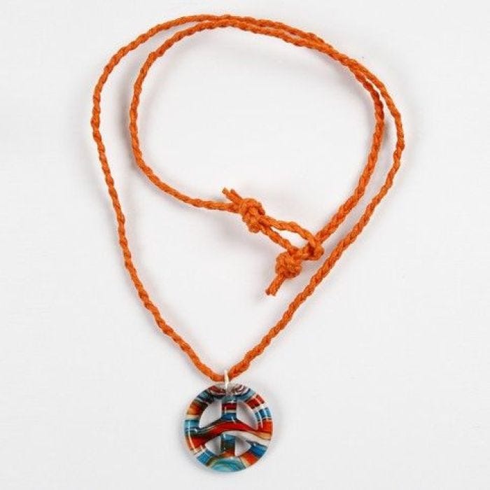 A Peace Sign in Cotton Twine