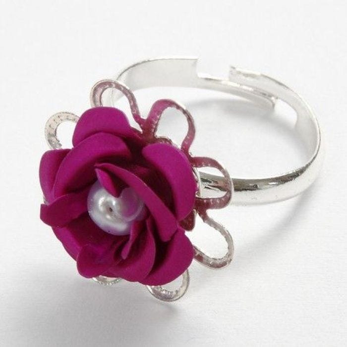 A Finger Ring with a Rose