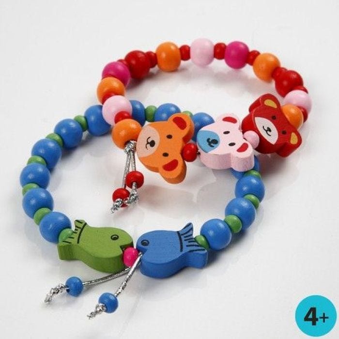 Armbanden met leuke houten kralen