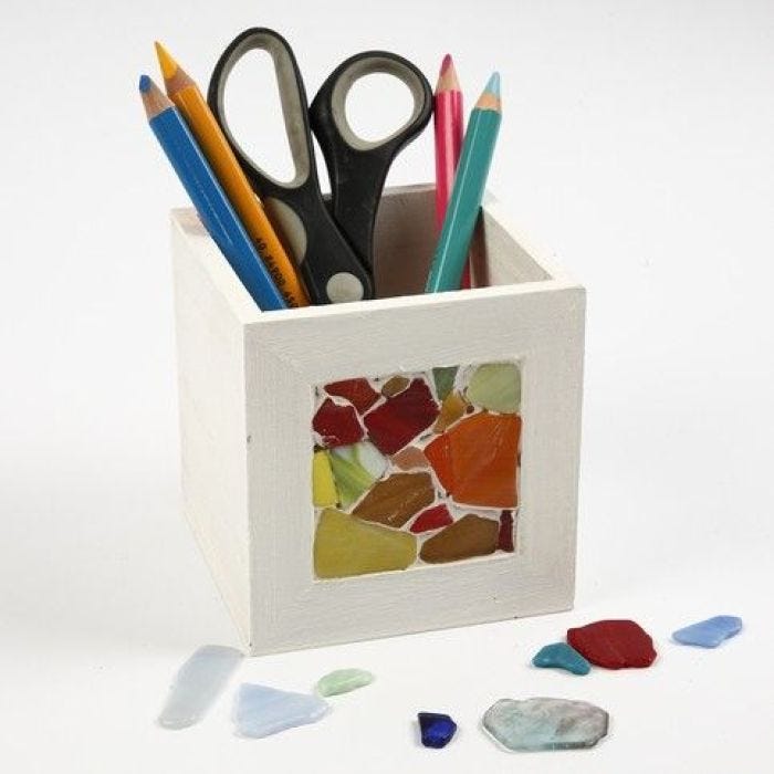 Mosaics on a Pencil Holder