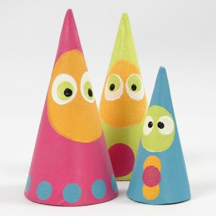 Fable Figures made from painted Cones