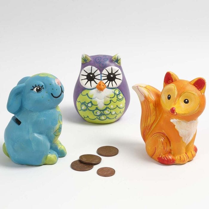 A Money Box decorated with Paint and Markers