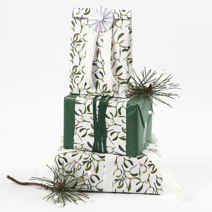 Gift Wrapping with Tissue Paper and Vivi Gade Design Paper