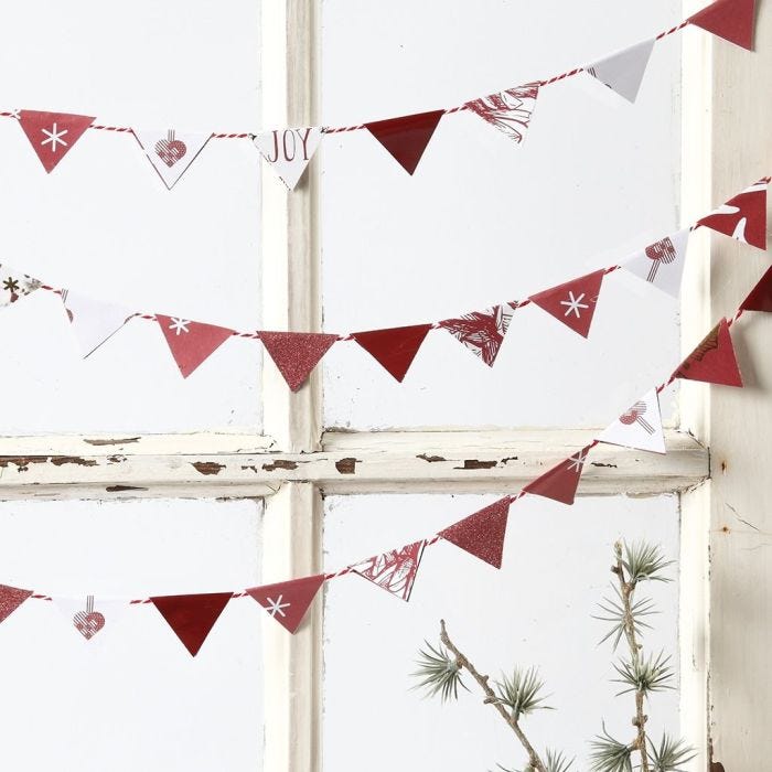 Bunting made from small Vivi Gade Design Paper Flags