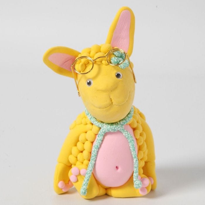 Lapin de Pâques Funny Friends en pâte Silk Clay