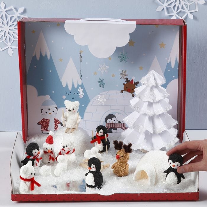 Winter Wonderland met Foam Clay figuren