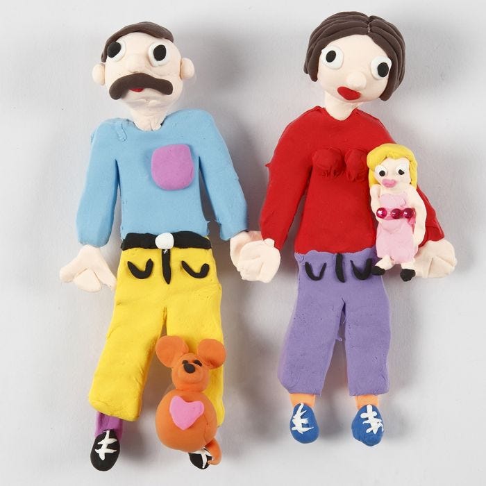 Silk Clay Magnet Figures