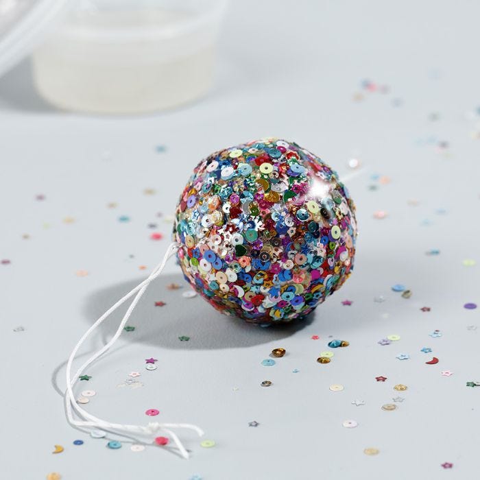 Mini disco bal met sticky base