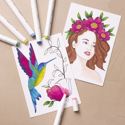 Starter hobbyset: Leer hoe u inkleurt met stiften