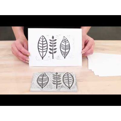 Créez votre propre motif sur un bloc de gravure