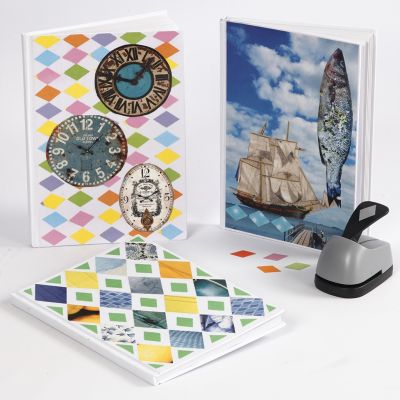 Notitiebook gedecoreerd met collage