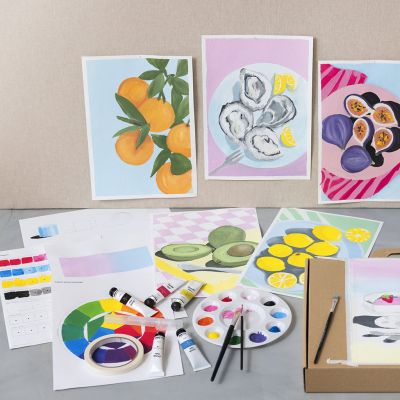 Kit de démarrage DIY : Apprendre à peindre avec de la gouache