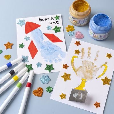 Photo personnelle avec main et empreinte