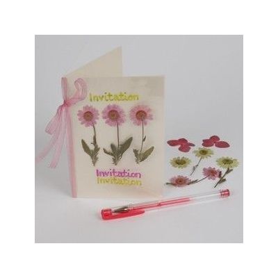 A Laminated Flower Card