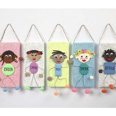 Des icônes faits de papier mâché et de pâte à modeler Foam Clay et Silk Clay