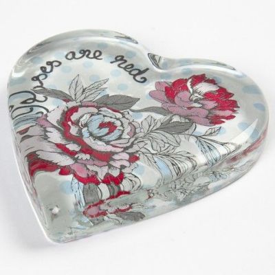 Un presse papier en verre