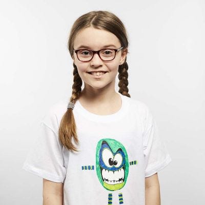 Transfer Print met textielstiften op T-Shirt