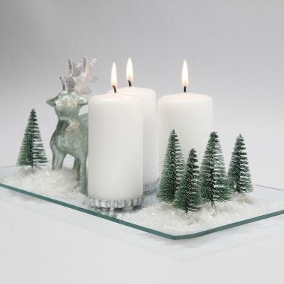 Sneeuwlandschap met kerstbomen