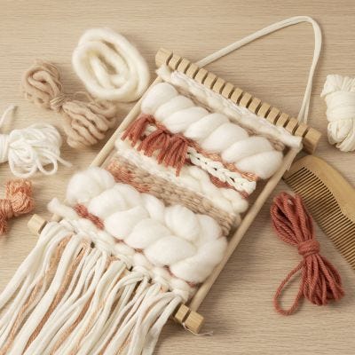 Kit de démarrage DIY: Apprenez à tisser sur un métier à tisser