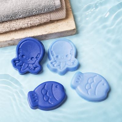 Savons en forme de créatures marines