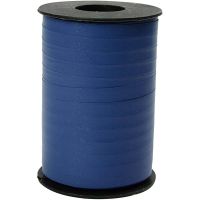 Cadeaulint, B: 10 mm, matt, blauw, 250 m/ 1 rol