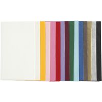 Tissuepapier, 50x70 cm, 14 gr, diverse kleuren, 15x2 vel/ 1 doos