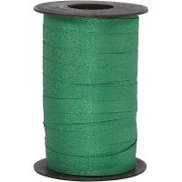 Cadeaulint, B: 10 mm, glitter, groen, 100 m/ 1 rol