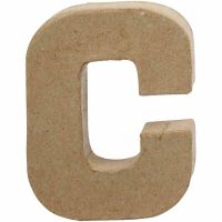 Letter, C, H: 10 cm, B: 7,5 cm, dikte 1,7 cm, 1 stuk