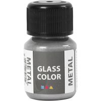 Glass Color Metal, zilver, 30 ml/ 1 fles