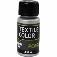 Textile Color, parelmoer, zilver, 50 ml/ 1 fles