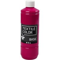 Textile Color, primair rood, 500 ml/ 1 fles