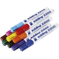Edding Markers 2000, lijndikte 1,5-3 mm, diverse kleuren, 10 stuk/ 1 doos
